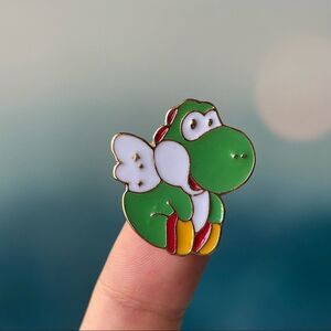 Yoshi with Wings Enamel Pin/ Brooch Lapel